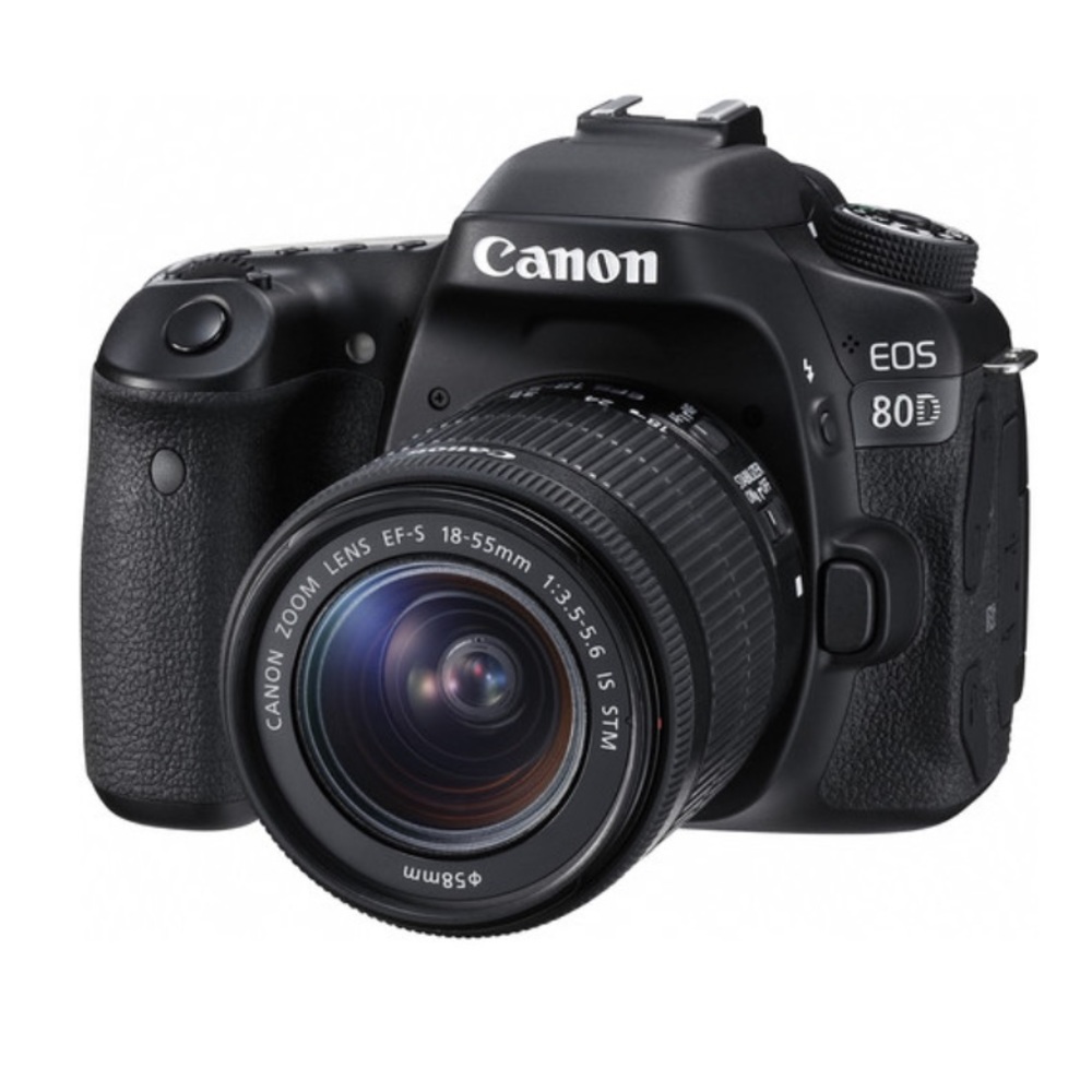 Canon EOS 80D Digital SLR Camera and EF-S 18-55mm and 50 mm Lenses